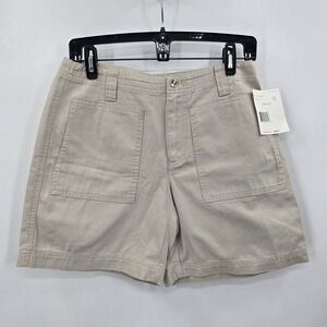 NEW Liz Claiborne Lizwear Shorts Womens 8P Khaki Tan Utility‎ NEW